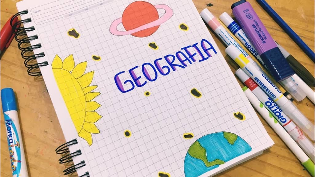 Portadas De Geograf a F ciles Para Imprimir Secundaria Marketing 